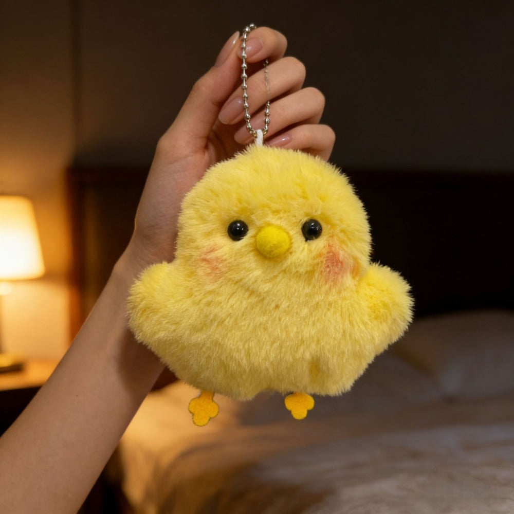22df5950b609d39f90fd4a22be92b48b Squeaky Plush Chick Doll Keychain/Pendant - Image 1